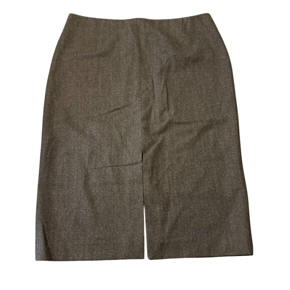 vintage Ralph Lauren Sport Women's Gray Wool Blend Pencil Skirt Size 8 USA - Picture 1 of 9